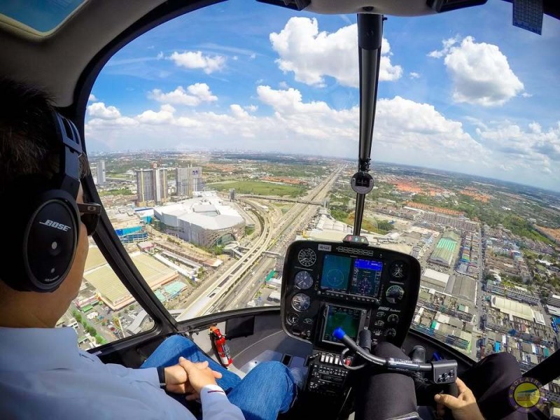 Bangkok Aerial View Helicopter 1