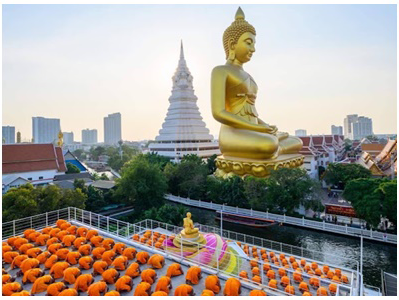 FULL DAY BANGKOK TEMPLES & CANALS TOUR WITH WAT KHUN CHAN (WAT PAKNAM) INCLUDE LUNCH