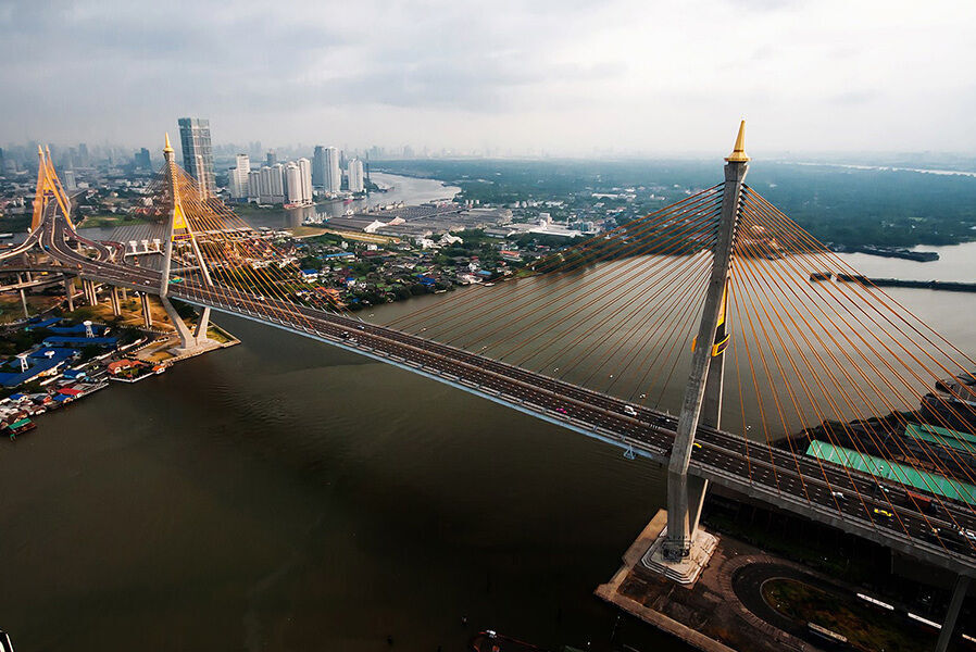 Bangkok Aerial View Helicopter