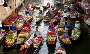 HALF DAY DAMNOEN SADUAK FLOATING MARKET TOUR 3